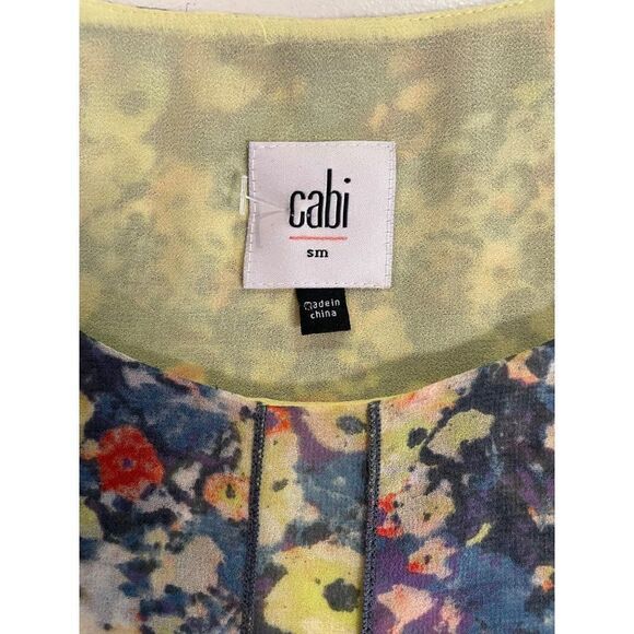 Cabi 5041 Positano Floral Layered Tank Small - Picture 5 of 5